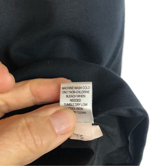 Banana Republic Women’s Slim Skirt Navy Fitted Business Topstitch on Waistband - Picture 6 of 8